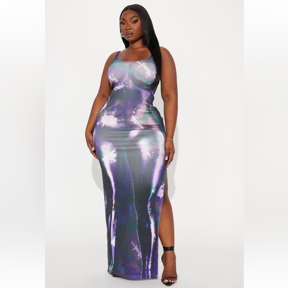 Fashion Nova Temptation bandage maxi dress 2X